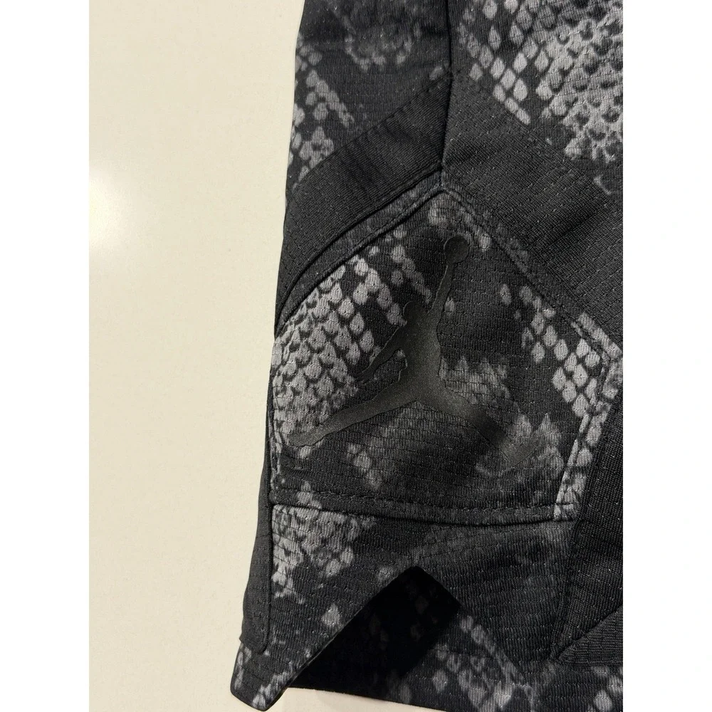 Jordan Sport Snakeskin Print Diamond Short Black HJ0065-010 Womens S NWT